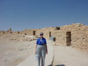 Janet at the walls of Masada