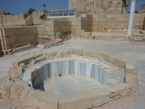 Herod's bath in Caesarea