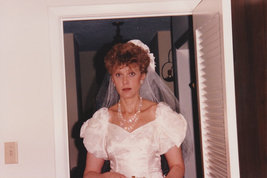 Janet ready for the wedding